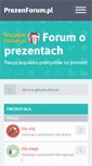 Mobile Screenshot of prezentforum.pl