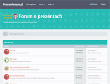 Tablet Screenshot of prezentforum.pl